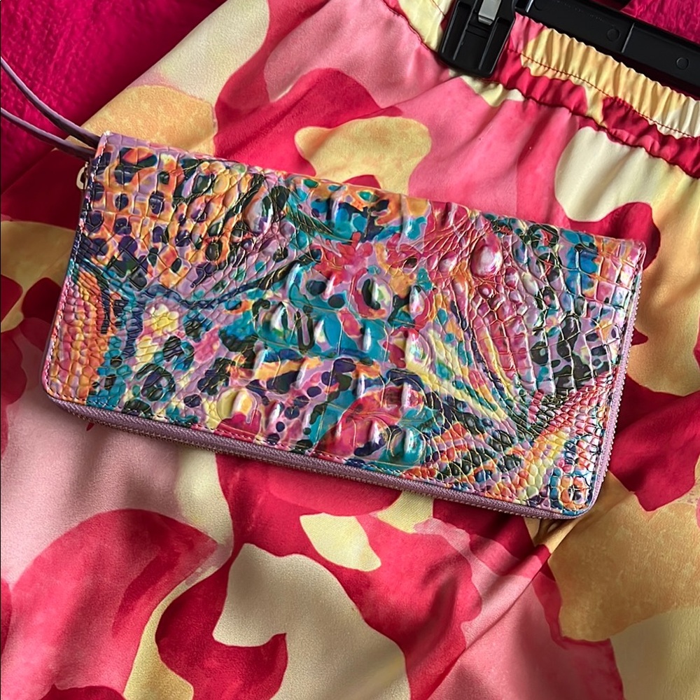 Colorful leather Women's Wallet by Brahmin